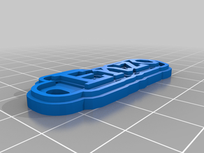 enzo 3 keychain customized 3d print model - Mito3D