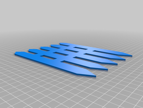 simple flower fence 3d print model - Mito3D