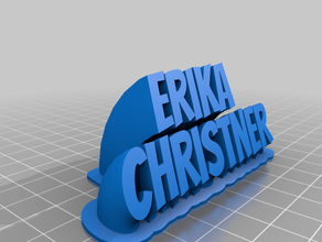 erika personalizado 3d print model - Mito3D
