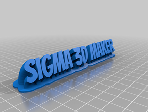 sigma3dmaker personnalisé 3d print model - Mito3D
