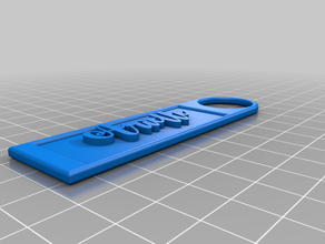 arielle tag keychain keyfob 3d print model - Mito3D