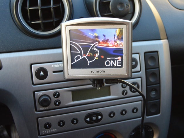 tomtom one holder cdplayer car cd player gps 3D print model - Mito3D