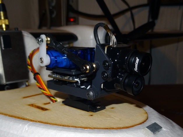 runcam hybride 4k pan tilt de la caméra à voilure fixe fpv split l'inclinaison 3D print model - Mito3D
