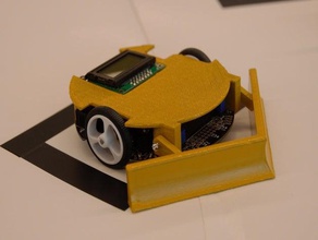 pololu 3pi takipçisi bull dozer vücut hattı arduino çizgi izleyen aşağıdaki satır robot yarışı 3d print model - Mito3D