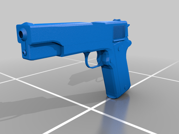 1911 colt silah 3D print model - Mito3D