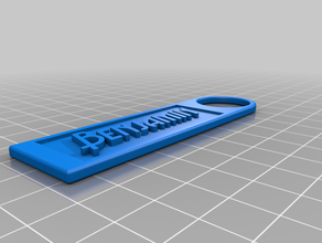 benjamin tag keychain keyfob ornament 3d print model - Mito3D