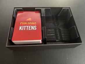 card holder insert exploding kittens 3d print model - Mito3D
