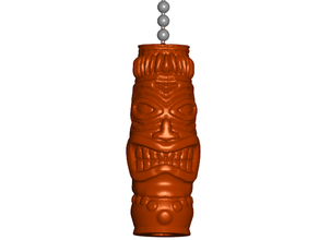 tiki puxar cadeia de bola chaveiro knob fob remates chian puxe a corrente corda 3d print model - Mito3D