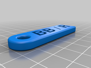 bb wire tag r customized 3d print model - Mito3D