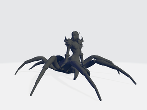 drider army creature dnd mini miniature driders drow monster monsters spider spiders 3d print model - Mito3D