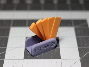 1mm 5mm Dicke swatch 2mm 3mm 4mm - Fühler Manometer 3d print model - Mito3D