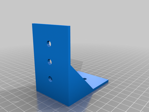 meine angepasste parametrische l-Halterung anpassbar kundengebundene 3d print model - Mito3D