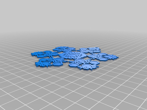 my customized snowflake 3 3d print model - Mito3D