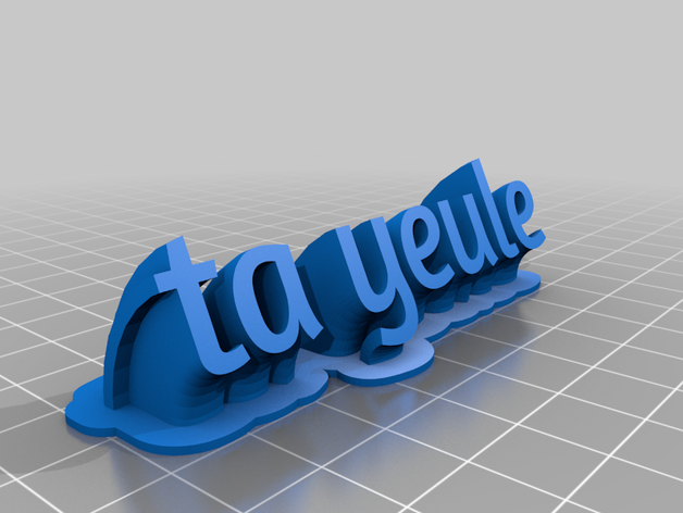 ta yeule2 customized 3D print model - Mito3D