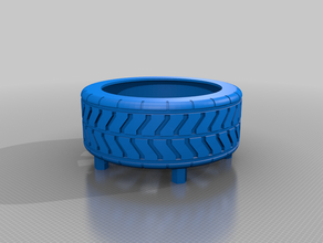 tire flower pot 3d print model - Mito3D