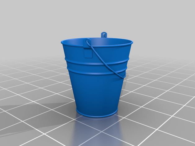 antigo balde de aço 3D print model - Mito3D