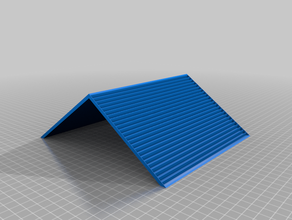cabaña de techo personalizado 3d print model - Mito3D