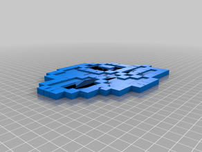 flappy Vogel 8-bit 3d print model - Mito3D