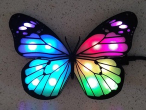 neopixel butterfly arduino digispark led 3d print model - Mito3D