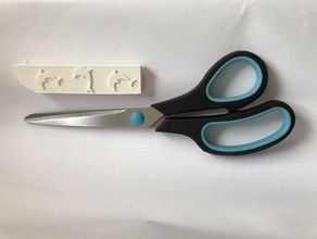 scissor sheath dolphin dolphins funny home decor kitchen knife holder love lovecraft scissors spool 3d print model - Mito3D