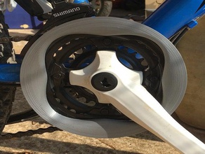 zincir koruma bisiklet Cervo diavolo zinciri chainguard çocuklar kullanın dişli 3d print model - Mito3D