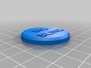 poker botões revendedor big blind, small blind 3d print model - Mito3D