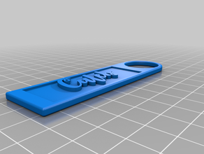 caleb tag keychain keyfob ornament 3d print model - Mito3D
