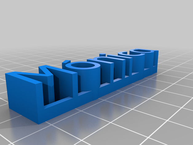 monica su misura 3D print model - Mito3D
