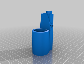 sedile wc colla stick titolare 3d print model - Mito3D
