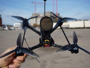 gatehunter cts7 dave c fpv diy drone frame camera mount long range quadcopter 3d print model - Mito3D