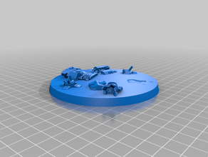 100mm base de la seb del rey carmesí 3d print model - Mito3D