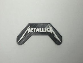 i metallica logo 3d 3d print model - Mito3D