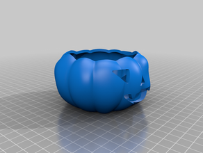 hallween cabeça-de-abóbora abóbora de halloween assustador 3d print model - Mito3D