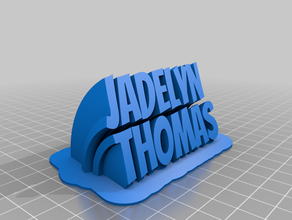 jadelyn thomas personalizado 3d print model - Mito3D