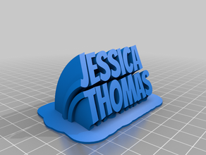 jessica thomas personalizado 3d print model - Mito3D