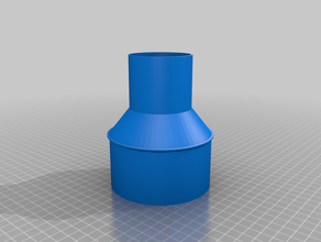 mon tablesaw vac adaptateur personnalisé 3d print model - Mito3D