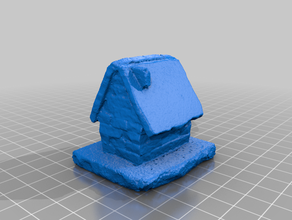tiny brick house photogrammetry 3d print model - Mito3D