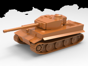 tanque tiger ii guerra mundial a montagem barril o corpo cadeia encaixe tanques faixas tigre torre guerras mundo ww2 3d print model - Mito3D