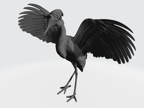 eblis bird creature creatures dnd miniature egret evil mini miniatures monster swamp 3d print model - Mito3D