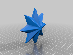 8-point star 3d print model - Mito3D