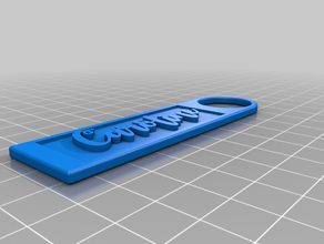caroline-tag caroline keychain keyfob tag 3d print model - Mito3D