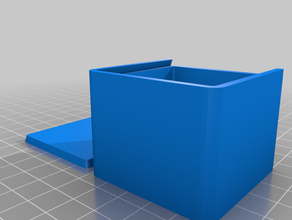 50x50x30 box sliding lid customized 3d print model - Mito3D