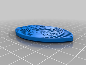 white claw police badge 3d print model - Mito3D