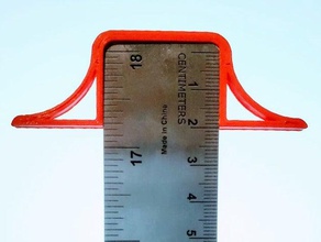 t-square cap ruler drawing measure measuring square t tool tools tsquare 3d print model - Mito3D
