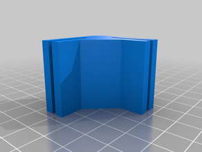 il mio personalizzato parametrico mini modulare framing system - angolo di blocco ferroviario su misura 3d print model - Mito3D