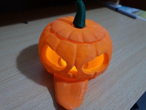 atrevido jack-o'lantern o dia das bruxas a decoração de halloween prop jack-o-lantern jack o'lantern 3d print model - Mito3D