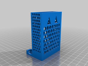 battery dispenser honeycomb aaa holder aa 3d print model - Mito3D