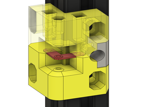 v 2 double face, robuste, fiable xy oisifs mont hypercube de l'évolution hevo evo 3d print model - Mito3D
