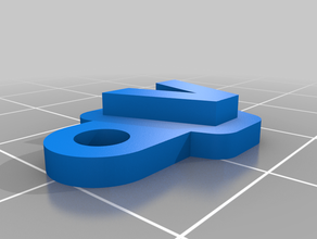 keychain v customized 3d print model - Mito3D