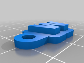 keychain w customized 3d print model - Mito3D